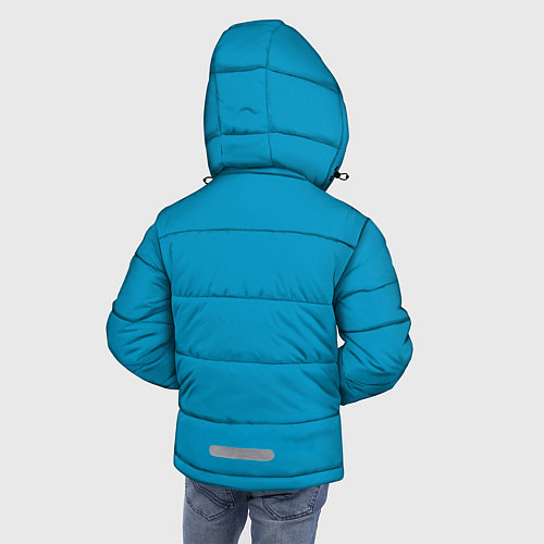 Зимняя куртка для мальчика Geometry Dash Icons / 3D-Светло-серый – фото 4