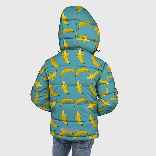 Зимняя куртка для мальчика Бананы Мятная / 3D-Красный – фото 4