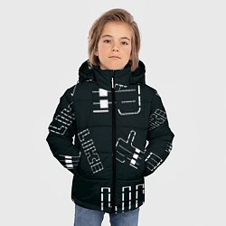 Куртка зимняя для мальчика Лайк, цвет: 3D-черный — фото 2