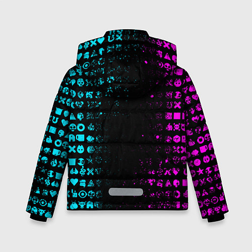 Зимняя куртка для мальчика ЛЮБОВЬ СМЕРТЬ И РОБОТЫ / 3D-Черный – фото 2