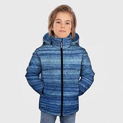 Куртка зимняя для мальчика Texture Denim, цвет: 3D-черный — фото 2