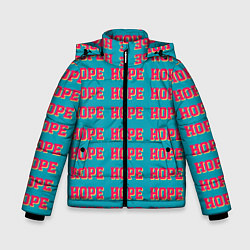 Куртка зимняя для мальчика BTS HOPE, цвет: 3D-красный