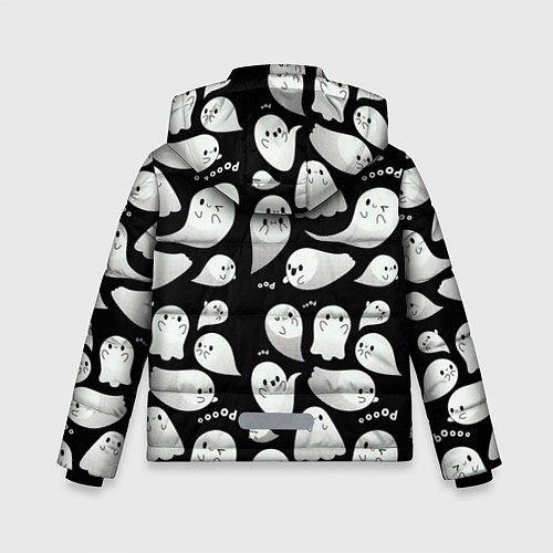 Зимняя куртка для мальчика Boo Привидения / 3D-Черный – фото 2