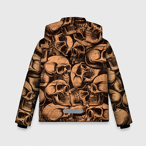 Зимняя куртка для мальчика Черепа / 3D-Черный – фото 2