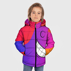 Куртка зимняя для мальчика Градиент призрак, цвет: 3D-черный — фото 2