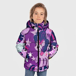 Куртка зимняя для мальчика Twilight Sparkle, цвет: 3D-светло-серый — фото 2