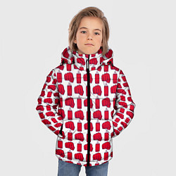 Куртка зимняя для мальчика Бокс, цвет: 3D-черный — фото 2