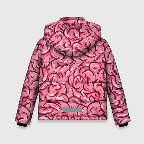 Зимняя куртка для мальчика Текстура мозга / 3D-Черный – фото 2
