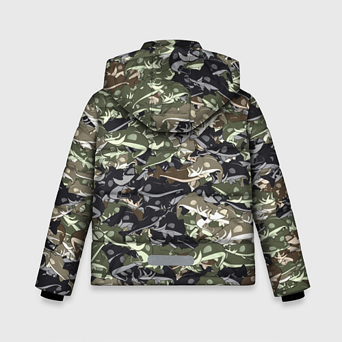 Зимняя куртка для мальчика Камуфляж для рыбака / 3D-Черный – фото 2