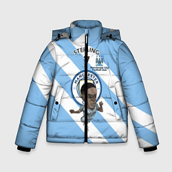 Куртка зимняя для мальчика Рахим Стерлинг МанСити, цвет: 3D-черный