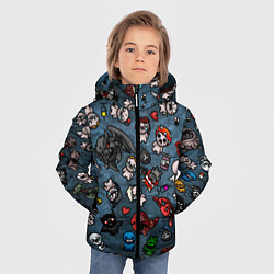 Куртка зимняя для мальчика Узор Исаака, цвет: 3D-черный — фото 2