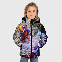 Куртка зимняя для мальчика Клоуны в актинии, цвет: 3D-красный — фото 2
