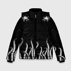Куртка зимняя для мальчика Octopus Щупальца, цвет: 3D-черный