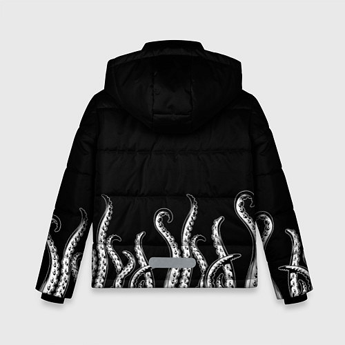 Зимняя куртка для мальчика Octopus Щупальца / 3D-Черный – фото 2