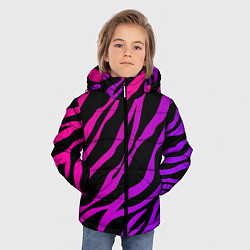 Куртка зимняя для мальчика Похоже на зебру, цвет: 3D-черный — фото 2