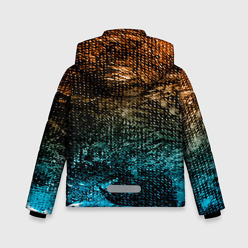 Зимняя куртка для мальчика Рыба на крючке / 3D-Черный – фото 2
