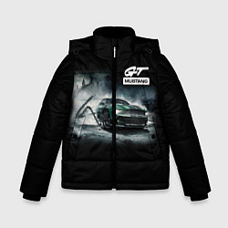 Куртка зимняя для мальчика Ford mustang, цвет: 3D-черный