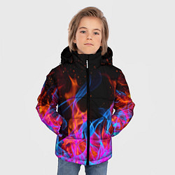 Куртка зимняя для мальчика ТРИ ОГНЯ FIRE СИНИЙ ОГОНЬ, цвет: 3D-светло-серый — фото 2