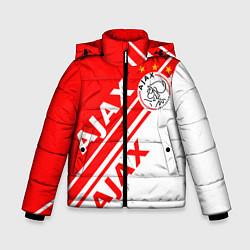 Куртка зимняя для мальчика FC AJAX AMSTERDAM ФК АЯКС, цвет: 3D-светло-серый