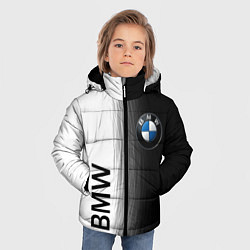 Куртка зимняя для мальчика Black and White BMW, цвет: 3D-красный — фото 2