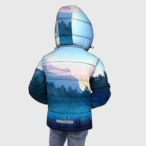 Зимняя куртка для мальчика Рассвет / 3D-Красный – фото 4