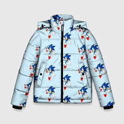 Куртка зимняя для мальчика Sonics dance, цвет: 3D-светло-серый