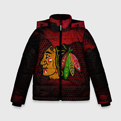 Куртка зимняя для мальчика CHICAGO NHL, цвет: 3D-черный
