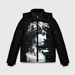 Куртка зимняя для мальчика David Glitch, цвет: 3D-черный