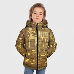 Куртка зимняя для мальчика Настенная живопись, цвет: 3D-черный — фото 2