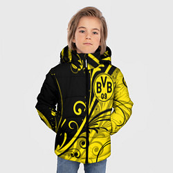 Куртка зимняя для мальчика ФК БОРУССИЯ FC BORUSSIA, цвет: 3D-светло-серый — фото 2