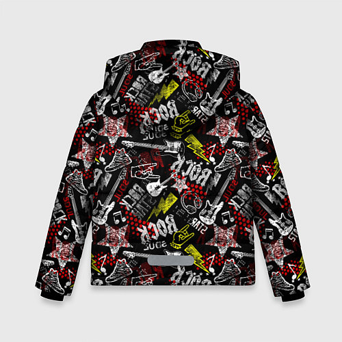Зимняя куртка для мальчика ROCK MUSIC / 3D-Черный – фото 2