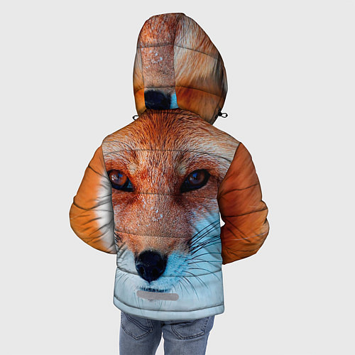 Зимняя куртка для мальчика Мордочка лисы / 3D-Красный – фото 4