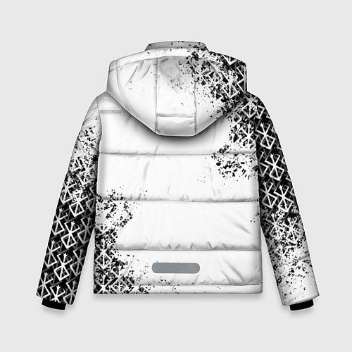 Зимняя куртка для мальчика БЕРСЕРК logo чб / 3D-Черный – фото 2