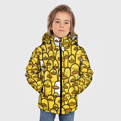 Куртка зимняя для мальчика Утки, цвет: 3D-светло-серый — фото 2