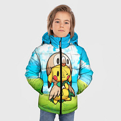 Куртка зимняя для мальчика Пикачу совенок, цвет: 3D-черный — фото 2