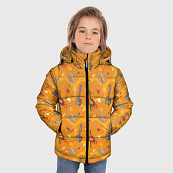 Куртка зимняя для мальчика Снаряжение Альпиниста, цвет: 3D-светло-серый — фото 2