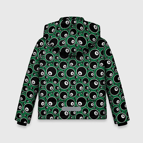 Зимняя куртка для мальчика Бильярдные Шары / 3D-Черный – фото 2