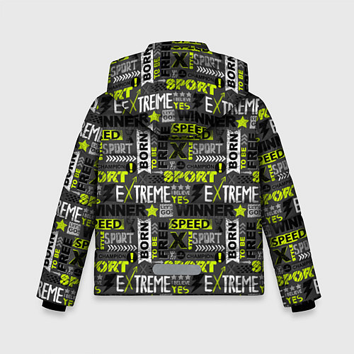 Зимняя куртка для мальчика Экстремальный Спорт / 3D-Черный – фото 2