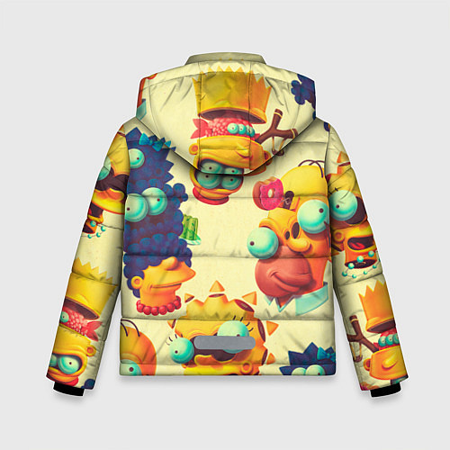 Зимняя куртка для мальчика Crazy Simpsons / 3D-Черный – фото 2