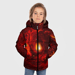 Куртка зимняя для мальчика КОСМИЧЕСКИЙ ВИХРЬ, цвет: 3D-черный — фото 2
