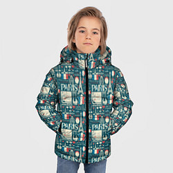 Куртка зимняя для мальчика PARIS, цвет: 3D-черный — фото 2