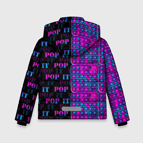 Зимняя куртка для мальчика POP it NEON / 3D-Красный – фото 2