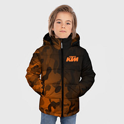 Куртка зимняя для мальчика KTM КТМ CAMO RACING, цвет: 3D-светло-серый — фото 2