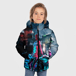 Куртка зимняя для мальчика Cyberpunk, цвет: 3D-черный — фото 2