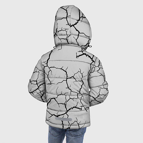 Зимняя куртка для мальчика Сиреноголовый Игра Ужастик / 3D-Красный – фото 4