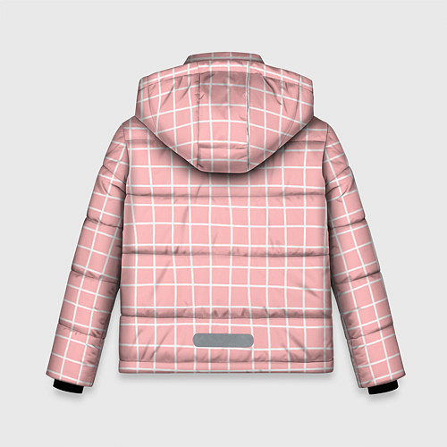 Зимняя куртка для мальчика Клетка волнистая / 3D-Черный – фото 2
