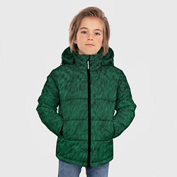 Куртка зимняя для мальчика Изумрудный мех, цвет: 3D-черный — фото 2