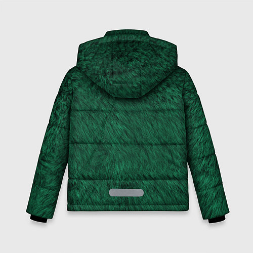 Зимняя куртка для мальчика Изумрудный мех / 3D-Черный – фото 2