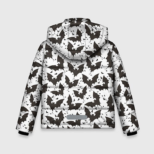 Зимняя куртка для мальчика Летучие мыши / 3D-Черный – фото 2