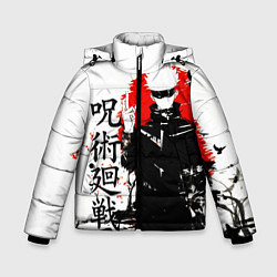 Куртка зимняя для мальчика Сатору, Jujutsu Kaisen, цвет: 3D-черный
